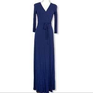 Navy blue maxi dress